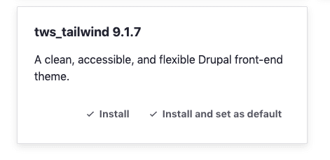 Enabling a Drupal 9 theme