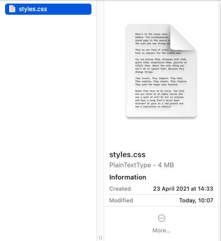 style.css filesize